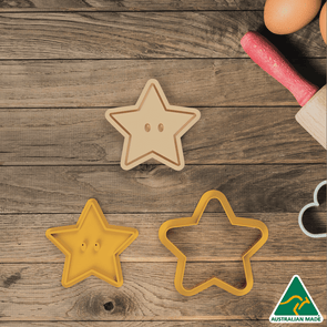 Star Cookie Cutter and Embosser Stamp